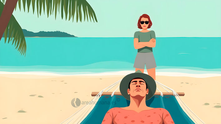 Señales de tensión en las vacaciones en pareja