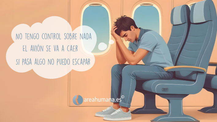 Síntomas del miedo a volar