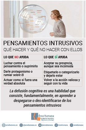 Qué hacer y qué no hacer con los pensamientos intrusivos